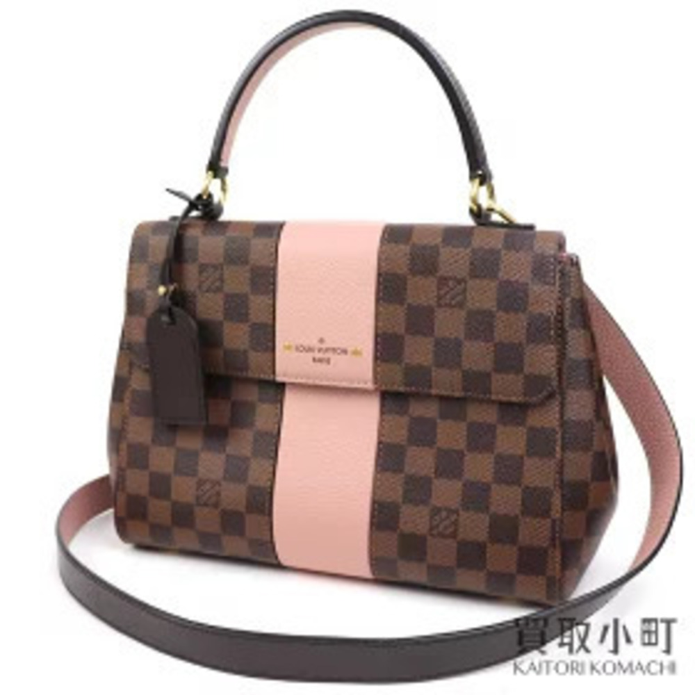 Louis Vuitton Bond Street Damier Magnolia Leather Shoulder Top Handle Bag
